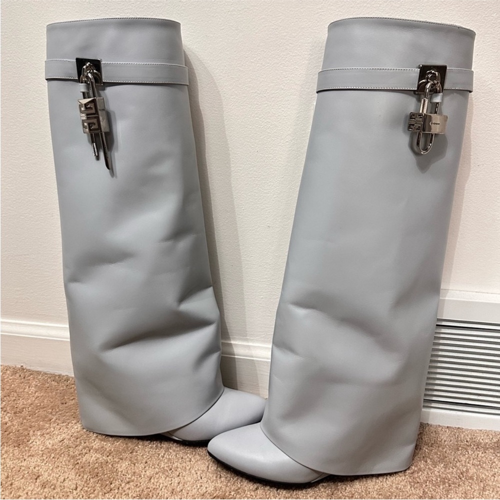 100% Authentic Tall Givenchy Shark Lock Boots - image 1
